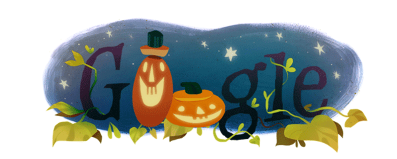 Google Halloween Pumpkin logo