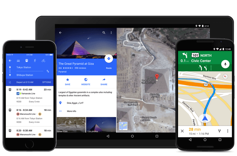 New google maps app