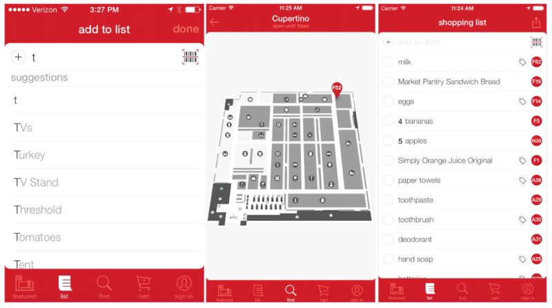 target aisle layout