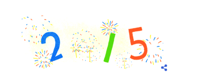 Google 2015 New Years Day logo