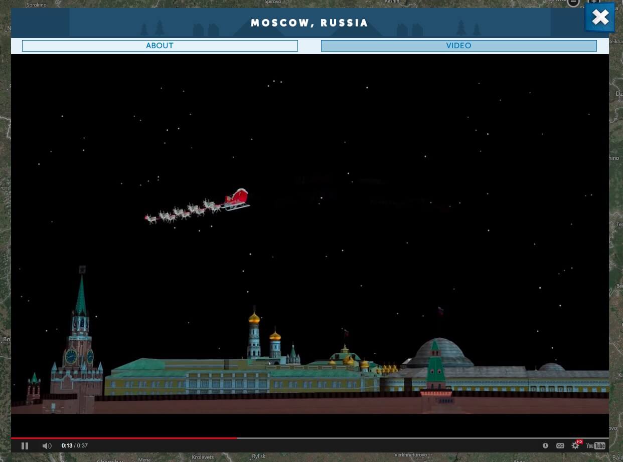 NORAD Tracks Santa 2014 Moscow Santa Cam