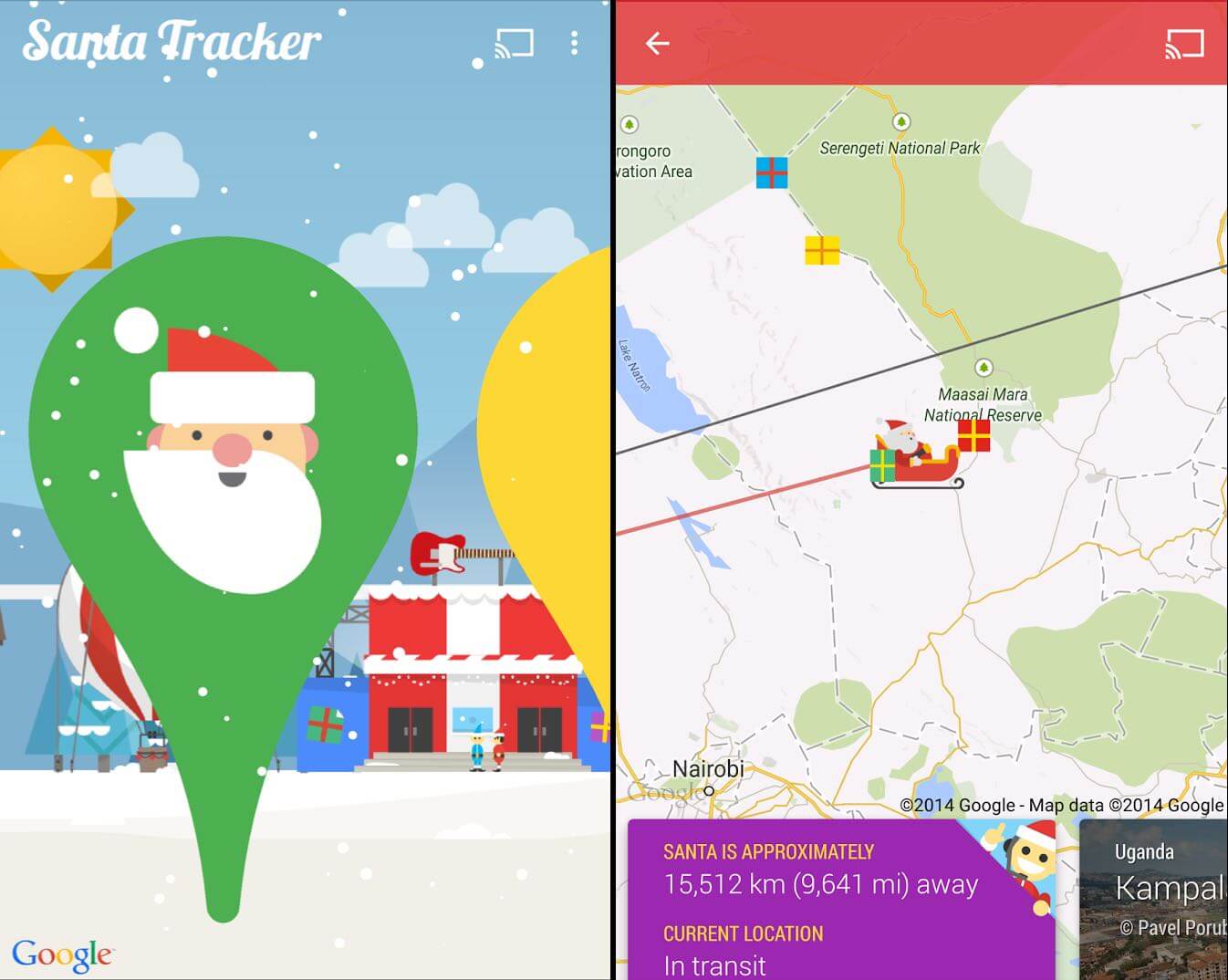 android santa tracker