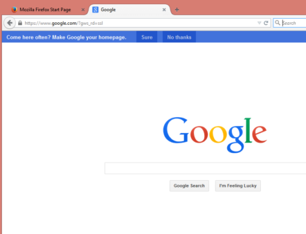 Google Suggesting Firefox Users Change Their Search Engine & Home Page