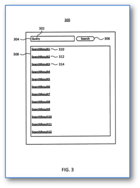 Figure 3 - Ranking Entity Metrics in Search Results Patent