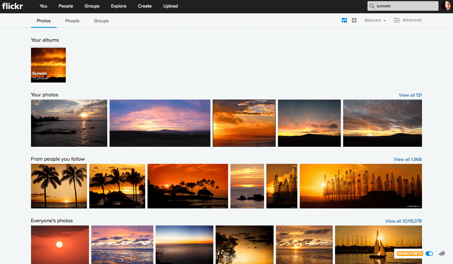 Flickr Testing Improved Search Experience [PHOTOS]