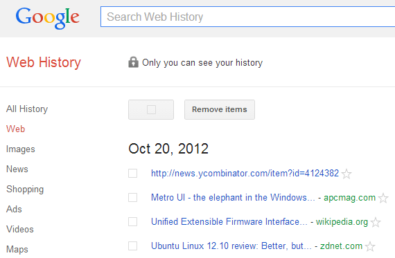 google-web-history