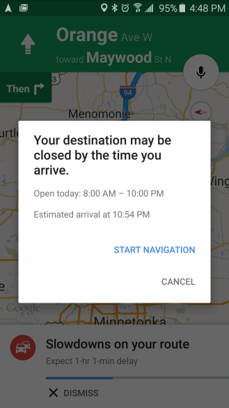 google-maps-closed-destination