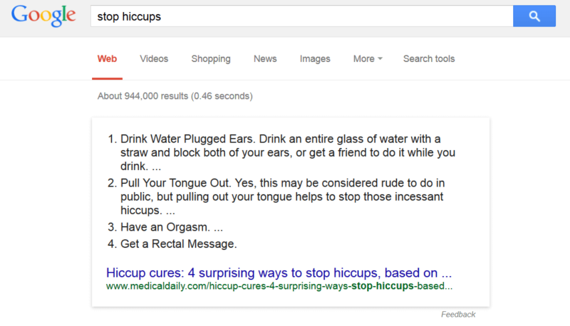 how to stop hiccups search