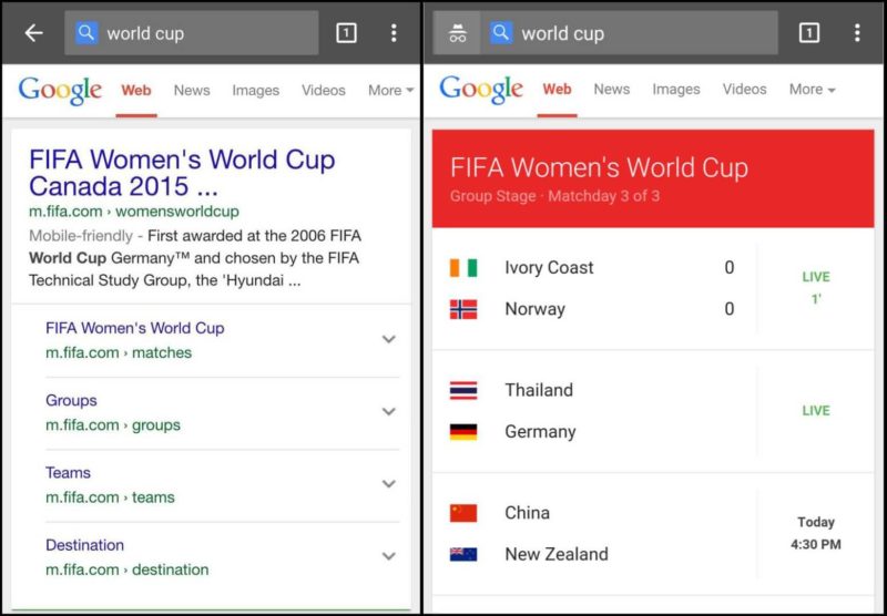 ios vs android world cup results