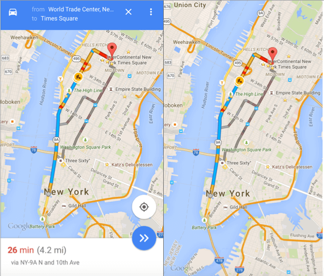 Google Maps Hidden UI