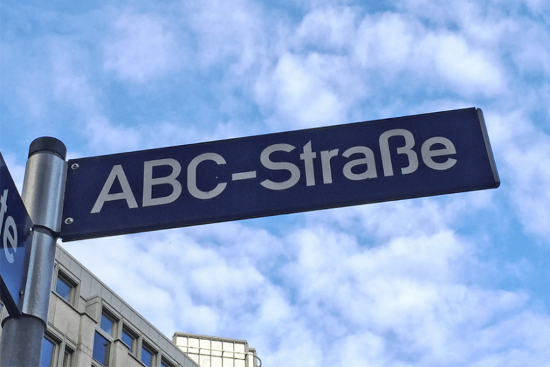 Google German On ABC-Strasse