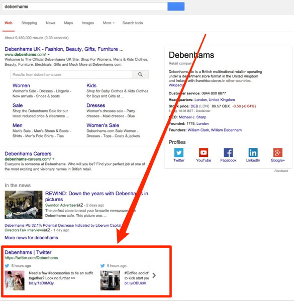 Is Google Experimenting With Bringing Twitter Into Desktop Search Results?