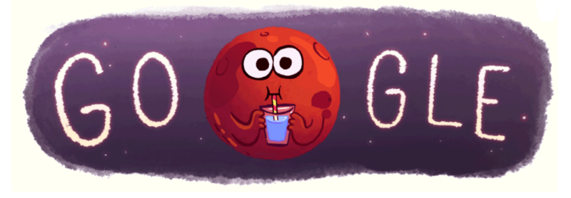 Google Mars doodle