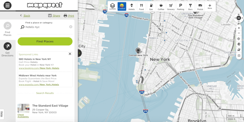 Mapquest UI upgrade 9-15