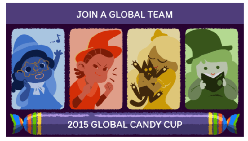 Google Halloween Candy Cup Logo