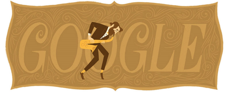 Adolph Sax Google doodle