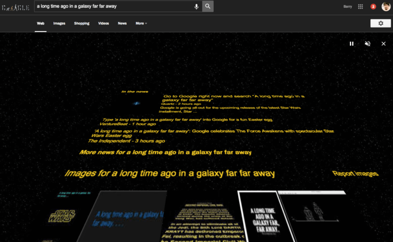 Google star wars easter egg