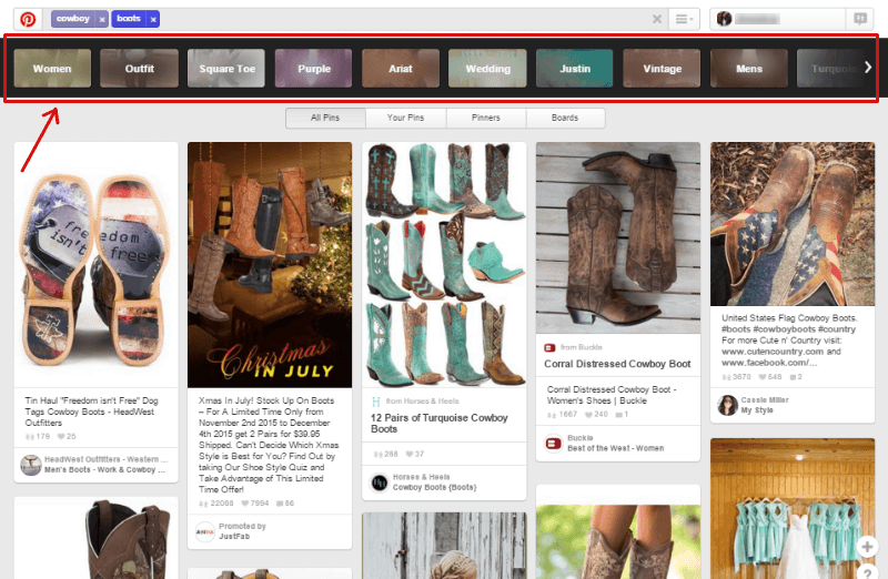 Pinterest Guided Search 800