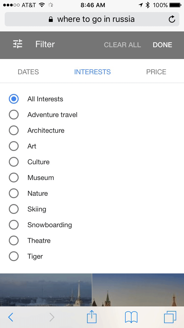 google-travel-search-filters