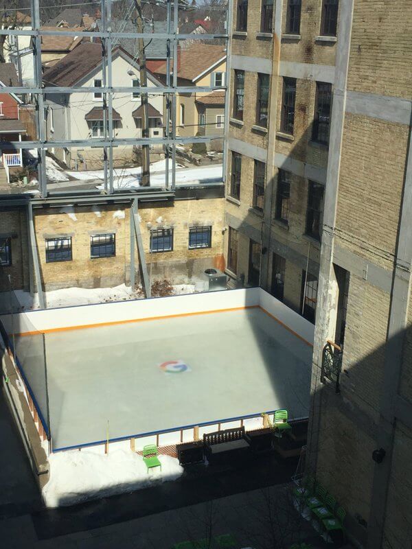 Google Canada ice hockey rink