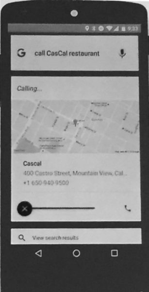 Call Cascal Restaurant From Inside an App