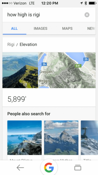 how high is rigi