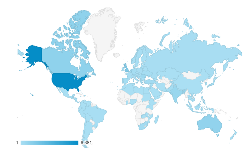 Google Analytics map