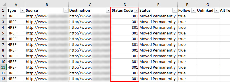 canonical errors report in excel