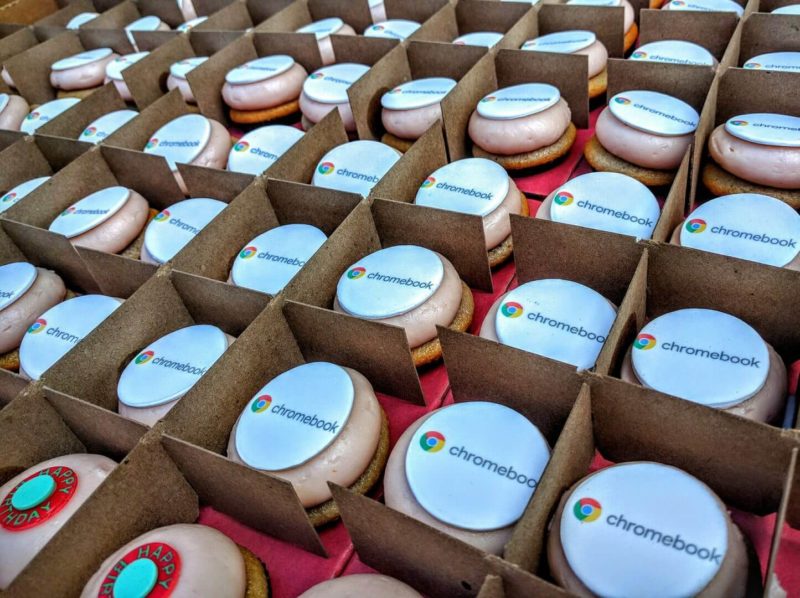 Google Chromebook birthday cookies