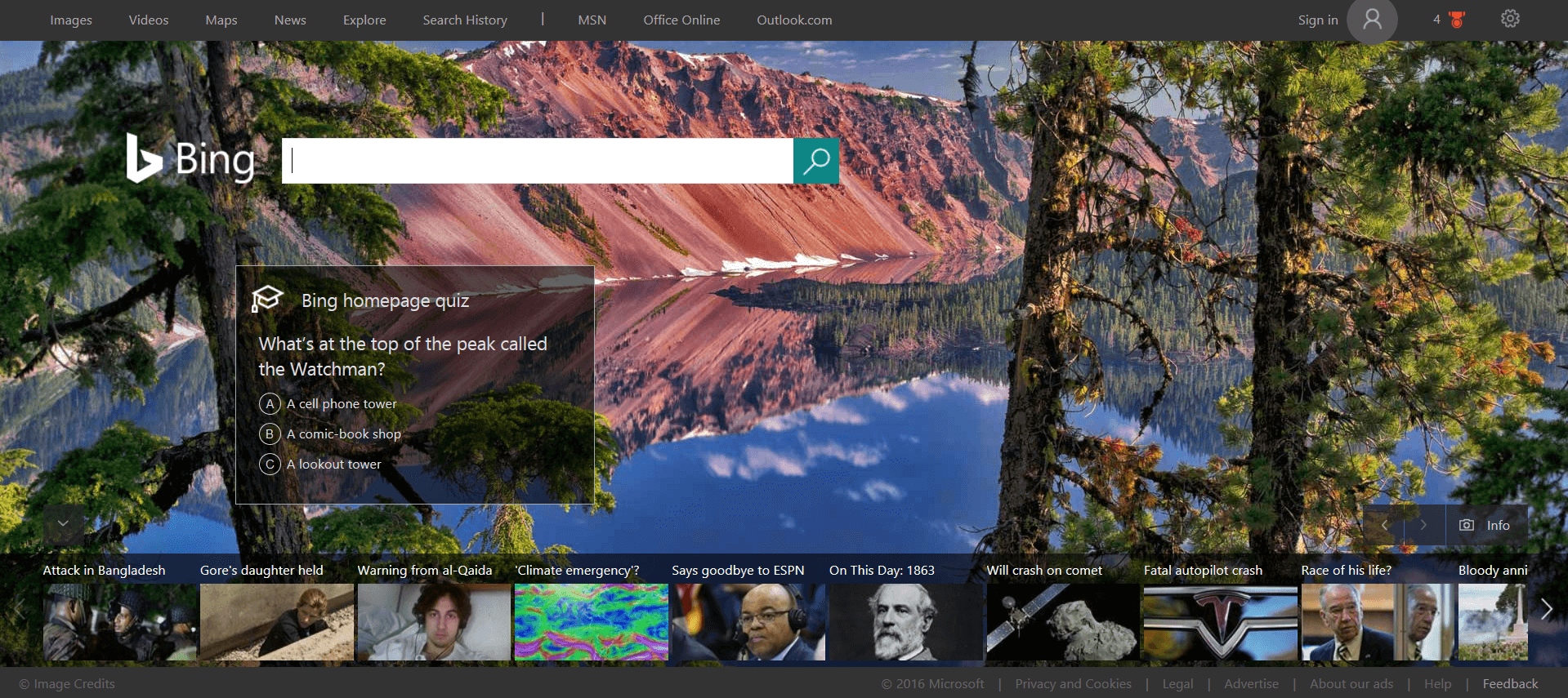 Bing S Home Page Gets Smart With Trivia Quizzes Polls   Bing Graduation Cap 