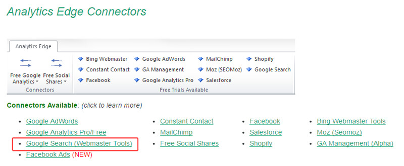 Analytics Edge Connectors