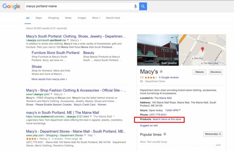 Google expansion of Local Inventory Ad product search now live in Maps ...