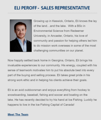 Real Estate Employee Bio