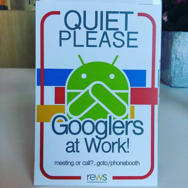 google-quiet-sign