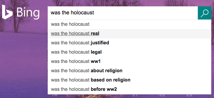 bing holocaust