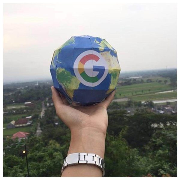 google-paper-3d-globe