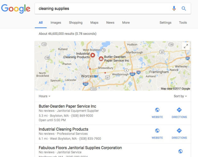 Local Results Bury Traditional Keyword Rankings