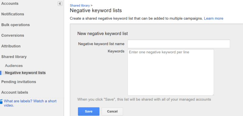 adwords-shared-negative-keyword-lists