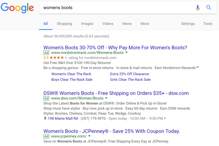 Official: Google's green outlined 'Ad' label replacing solid green version