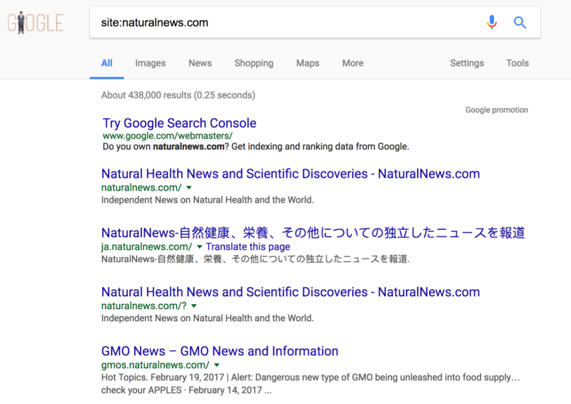 Site Natural News Index Google