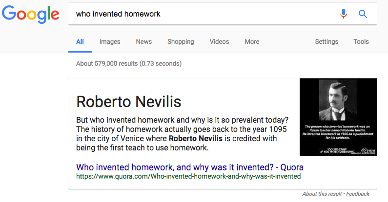 Who Invented Homework   Google Search