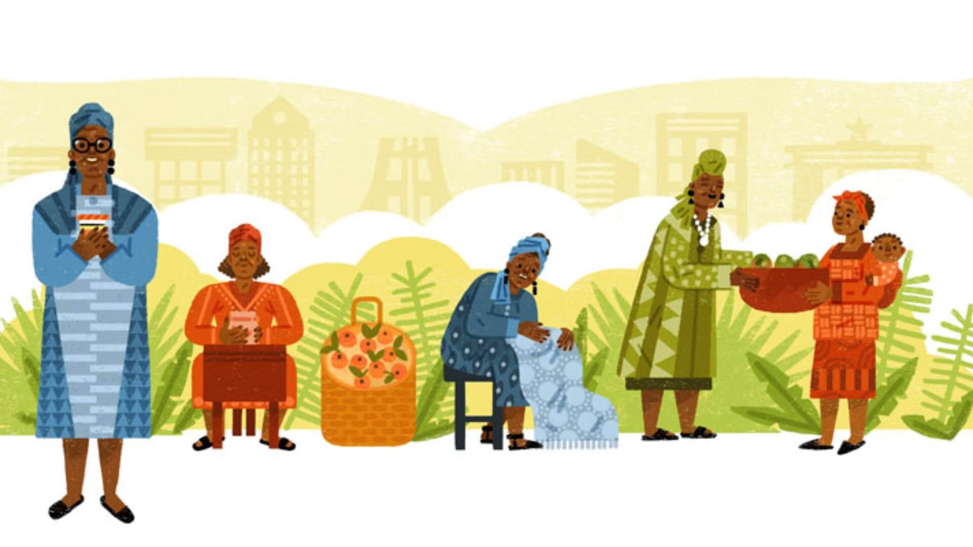 Esther Afua Ocloos 98th Birthday Doodle