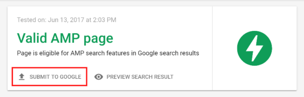 Amp Submit To Google