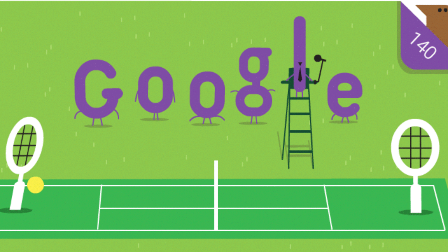 Wimbledon championship Google doodle marks 140th anniversary of world's oldest tennis tournament