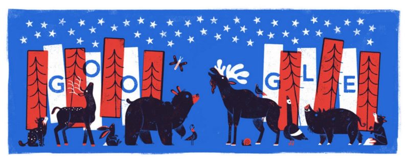 Fourth Of July 2017 Google Doodle