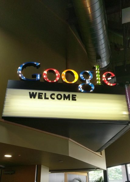 Google Movie Theatre Sign