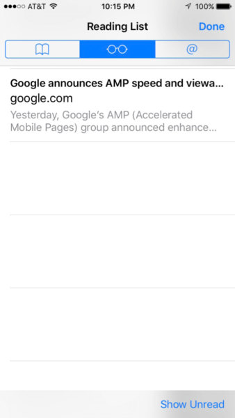 Ios10 Reading List Amp Url