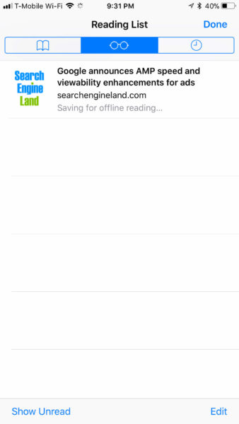 Ios11b7 Reading List Amp Url