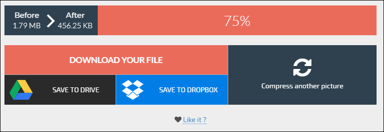 Screenshot of Compressor.io