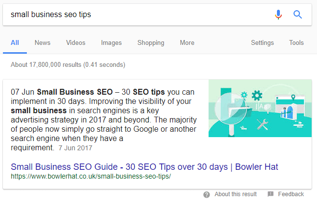 small business seo tips